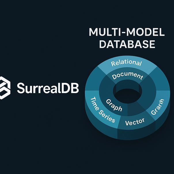 Illustration representing SurrealDB, a multi-model database designed for AI and agentic applications